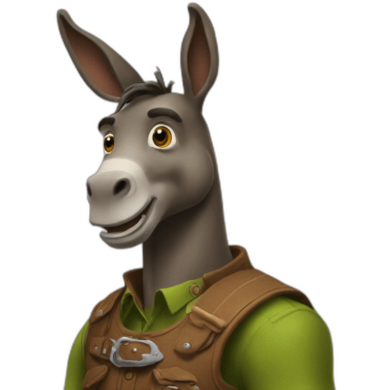 Travis scott mixed with Donkey from shrek emoji