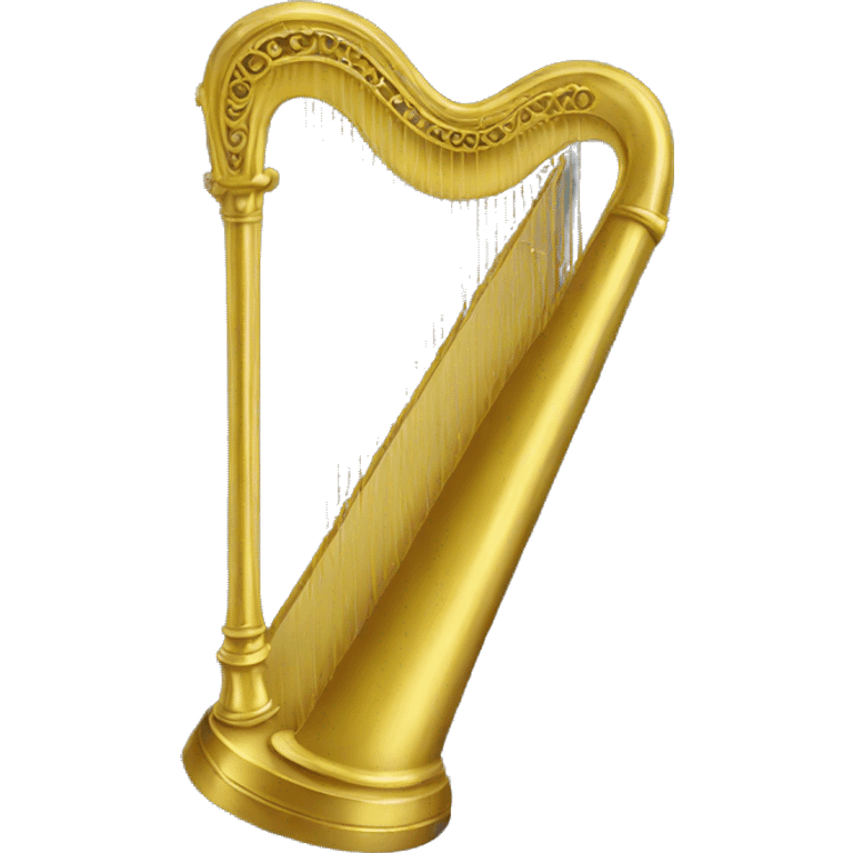 a gold harp emoji