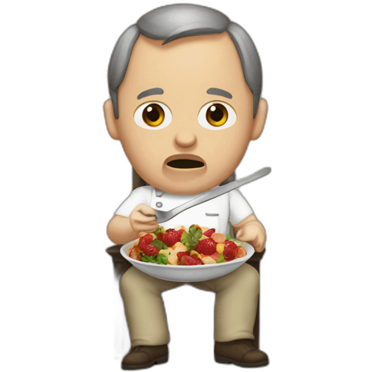 Hannibal Lecter eating emoji