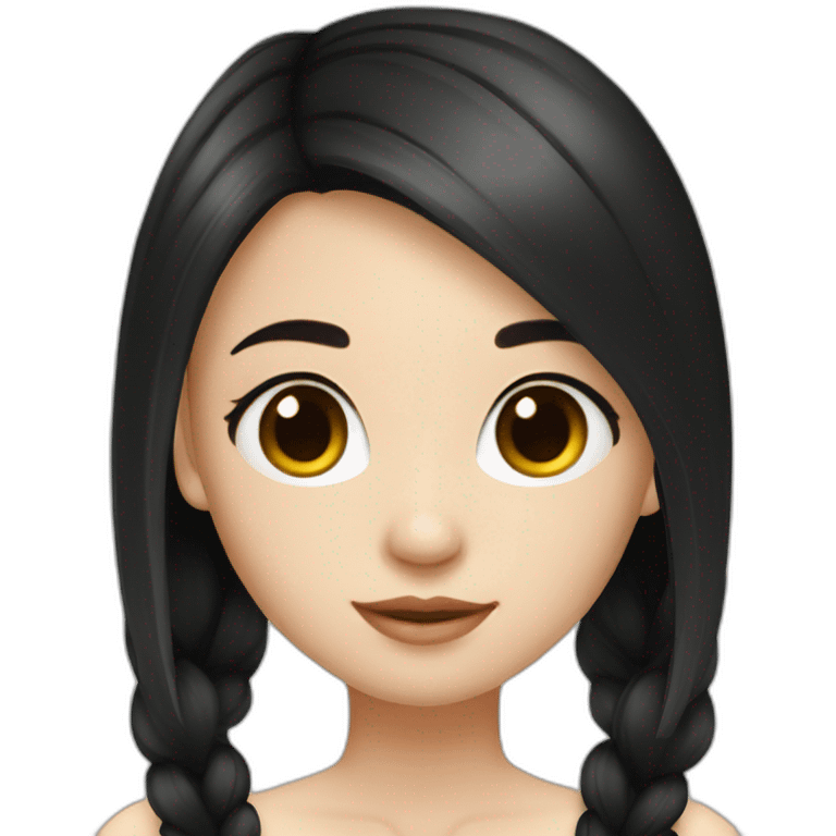 Beautiful girl,Black hair,long hair,Black eyes,Chinese emoji