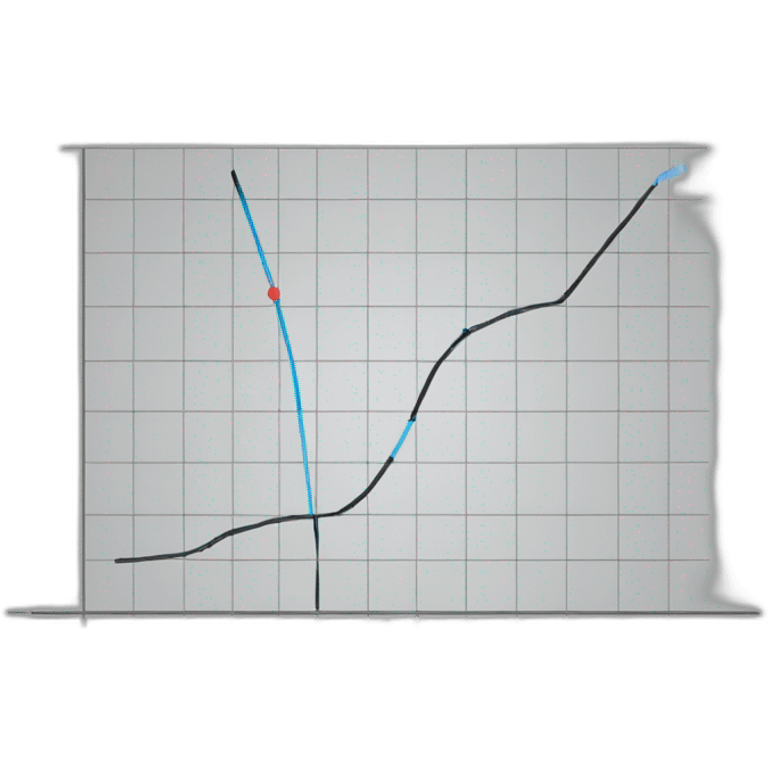 graph made with a hockeystick exponential emoji