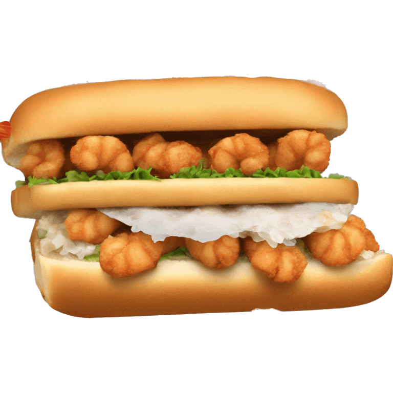 Fried shrimp Po boy emoji