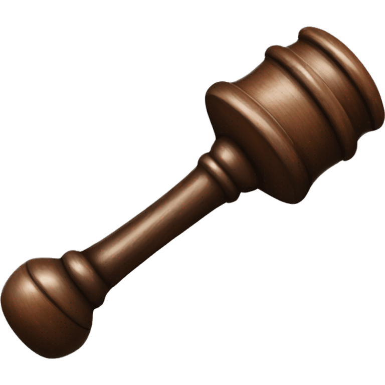 The judge’s hammer emoji