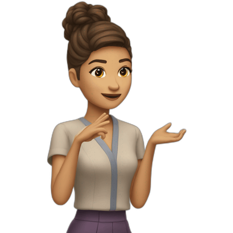 Zendaya teaching emoji