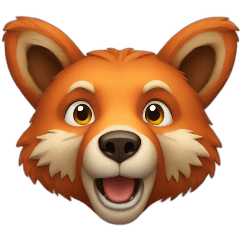 bear as fox emoji