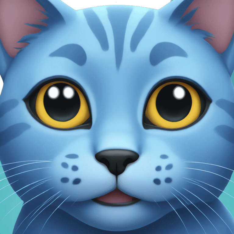 blue cat emoji