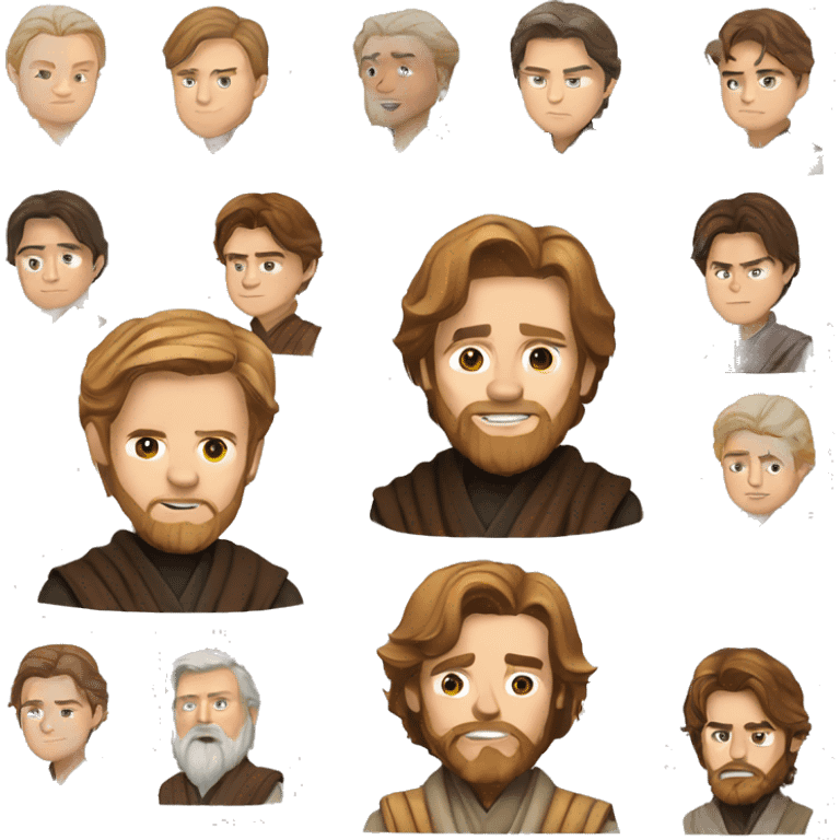 Obi Wan Kenobi and Anakin together emoji