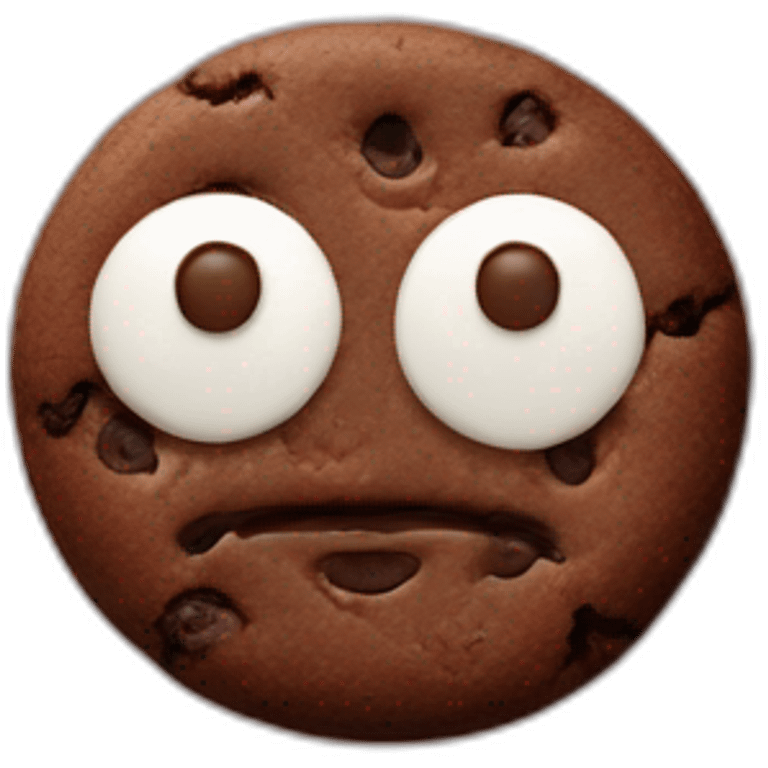 One chocolate cookie emoji