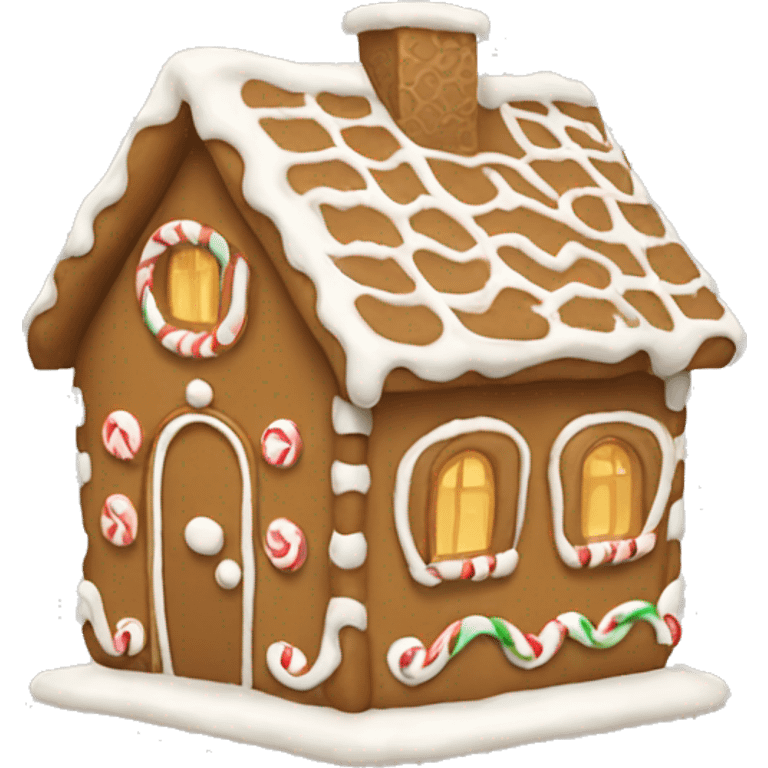 beige Gingerbread house  emoji