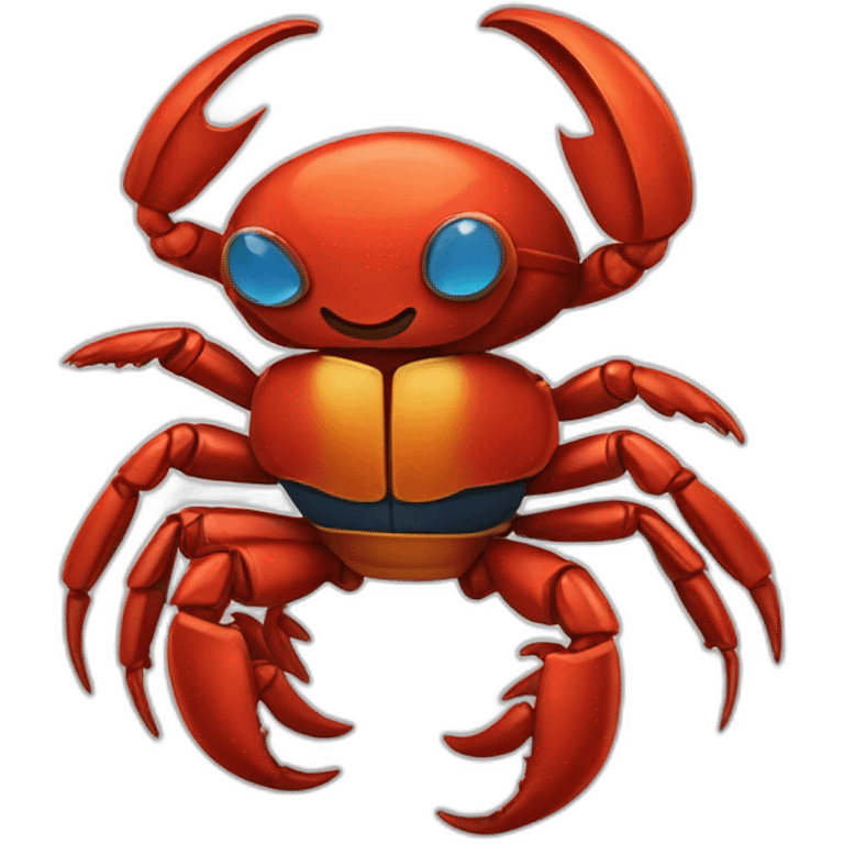 Crabe super hero emoji