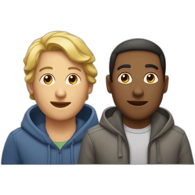 Deux humains en leuleu emoji