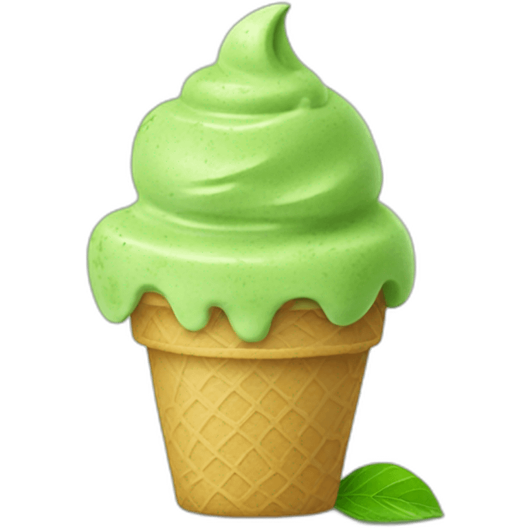 matcha ice cream emoji