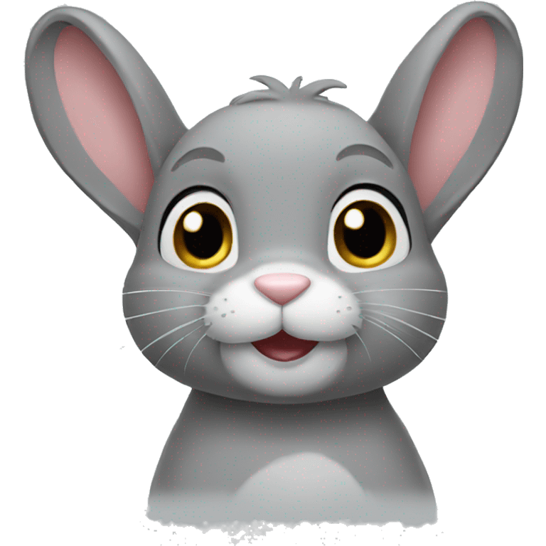 Grey bunny  emoji