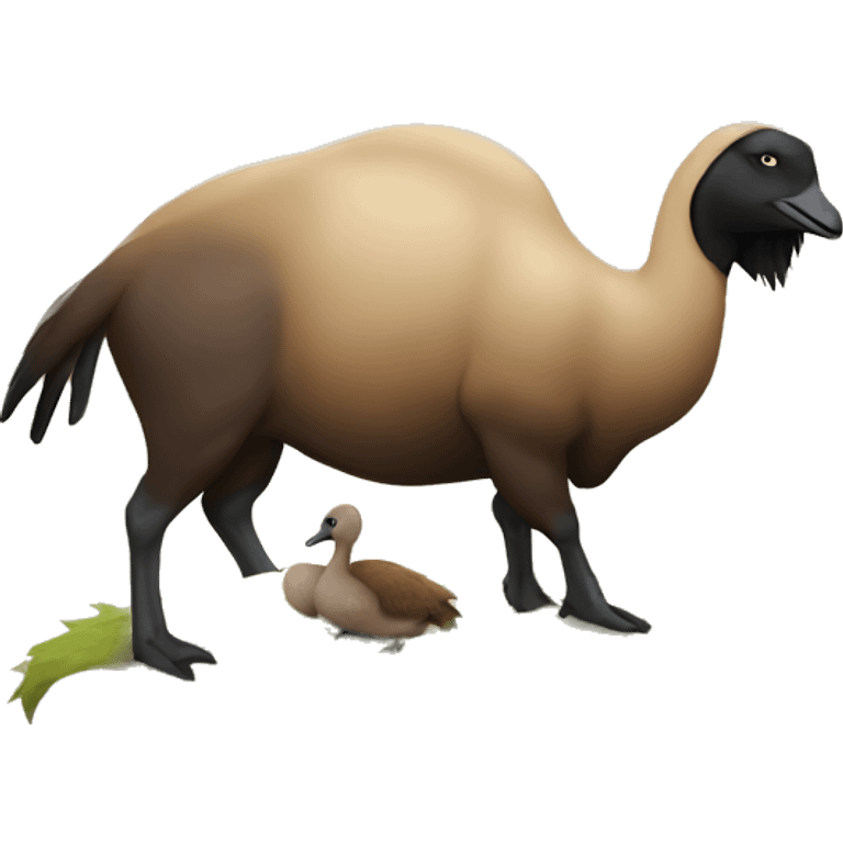 goose on a bison emoji