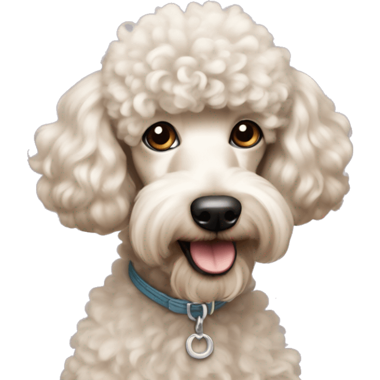 Poodle mixte with Yorkshire  emoji