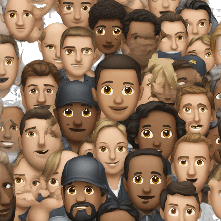 workers big heads emoji