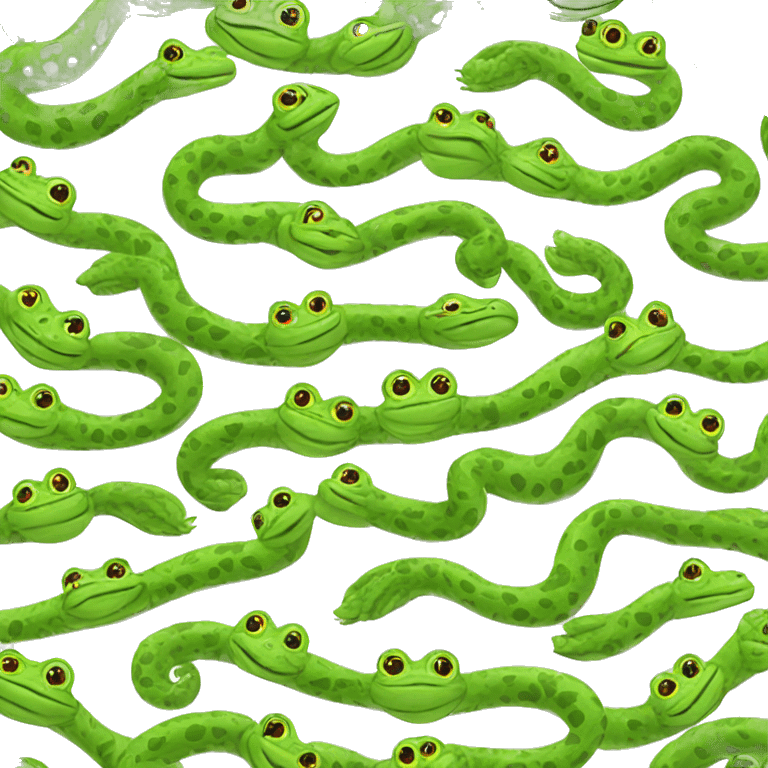 Frog snake mix  emoji