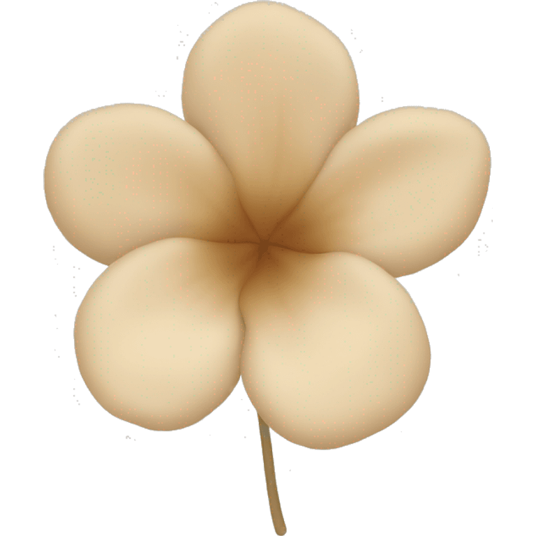 beige flower petal emoji