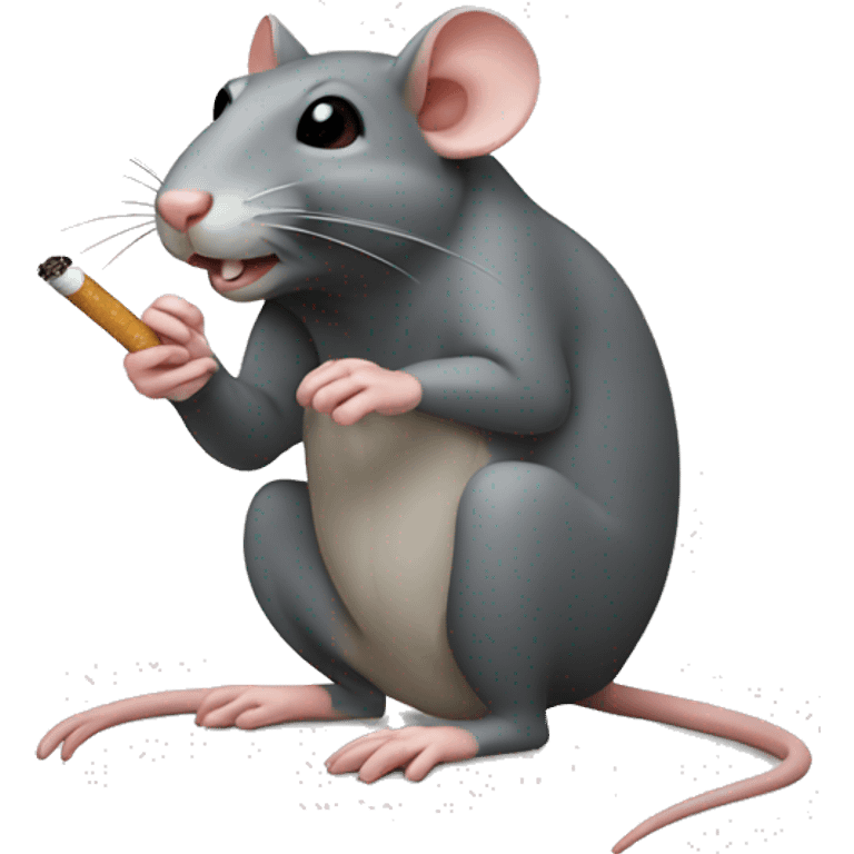 rat rolling a cigarette  emoji