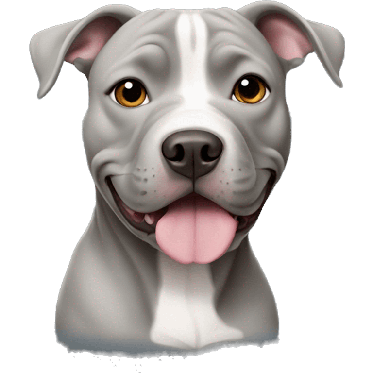 grey pit bull emoji