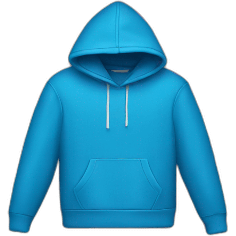 blue hoodie front emoji