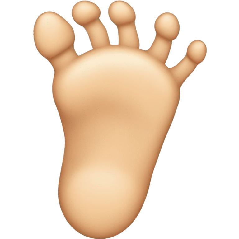 Right foot top view emoji