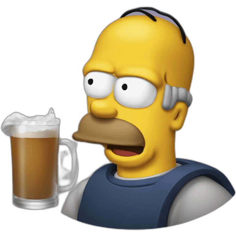 Homer drink emoji