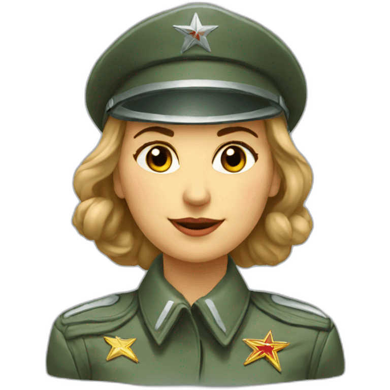 Soviet female pilot emoji