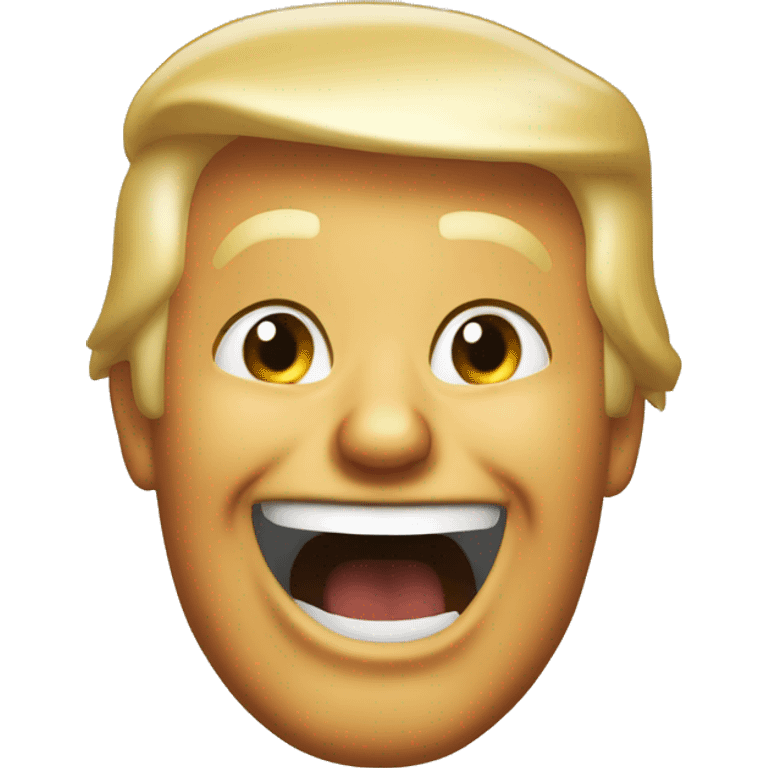 donald trump laughing  emoji