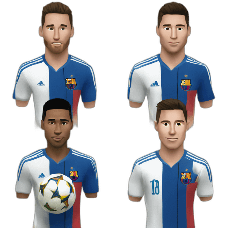 Messi y ronaldo emoji