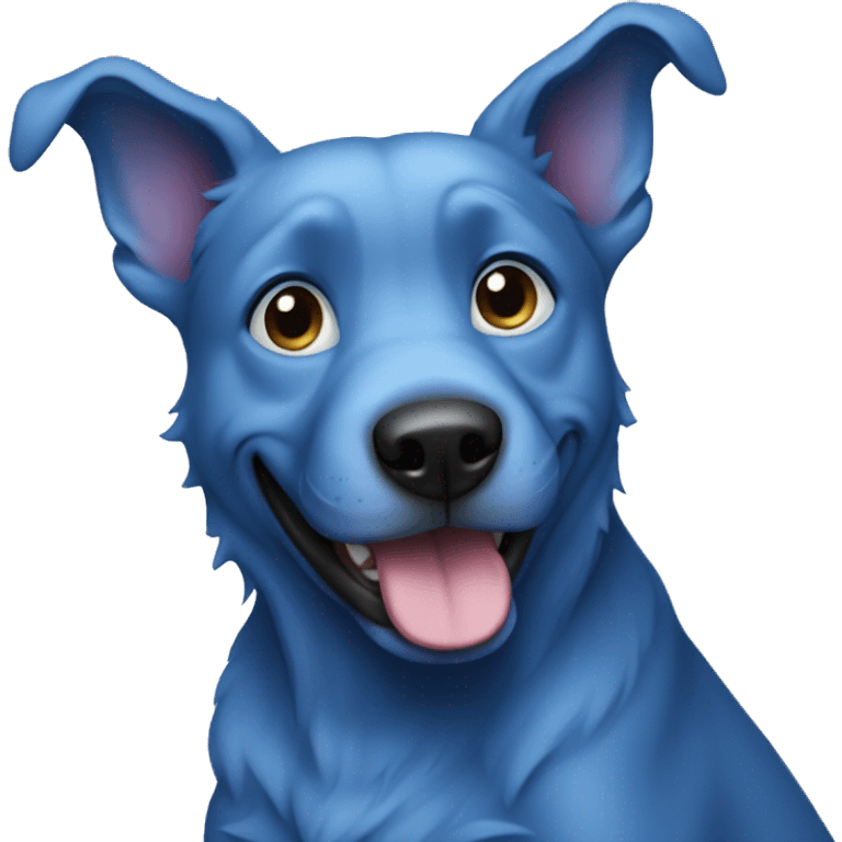 blue dog emoji