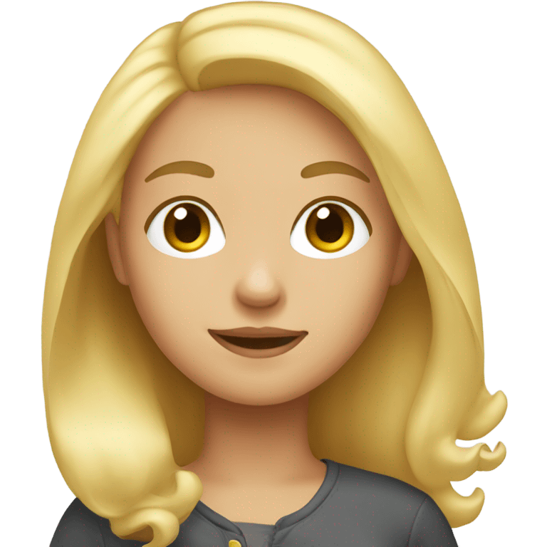 Blonde girl emoji