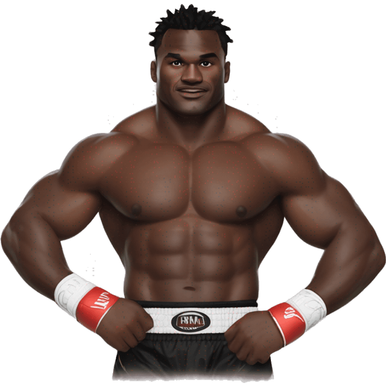 Francis-ngannou avec Cédric Doumbe emoji