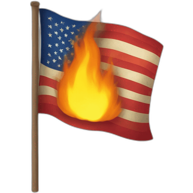 Burning flag fr emoji