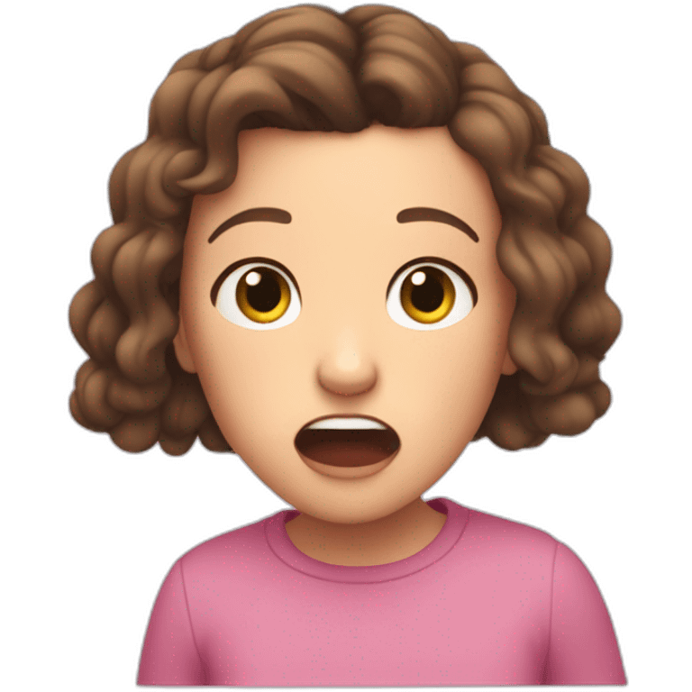 Millie bobby brown being scared of a rainbow emoji