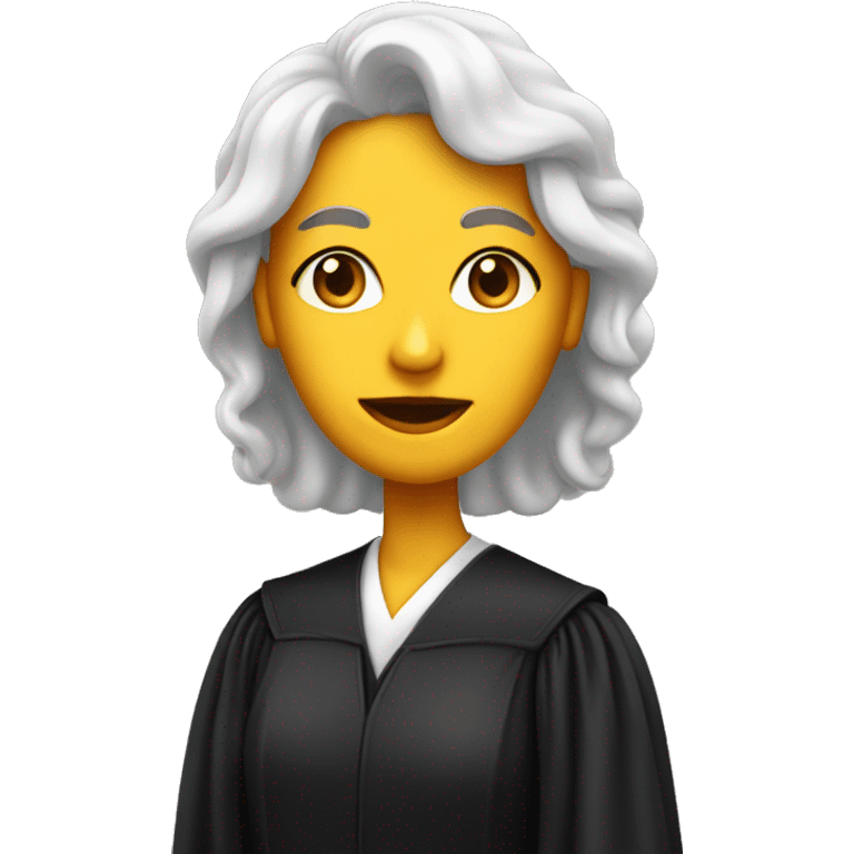 court with woman judge emoji