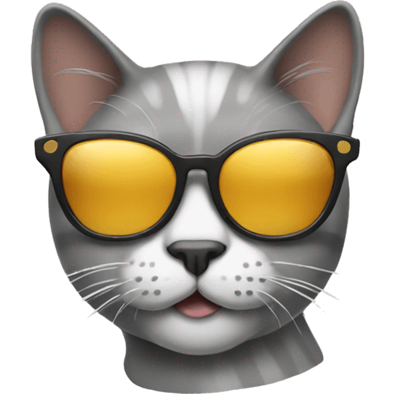 Cat with sunglasses emoji