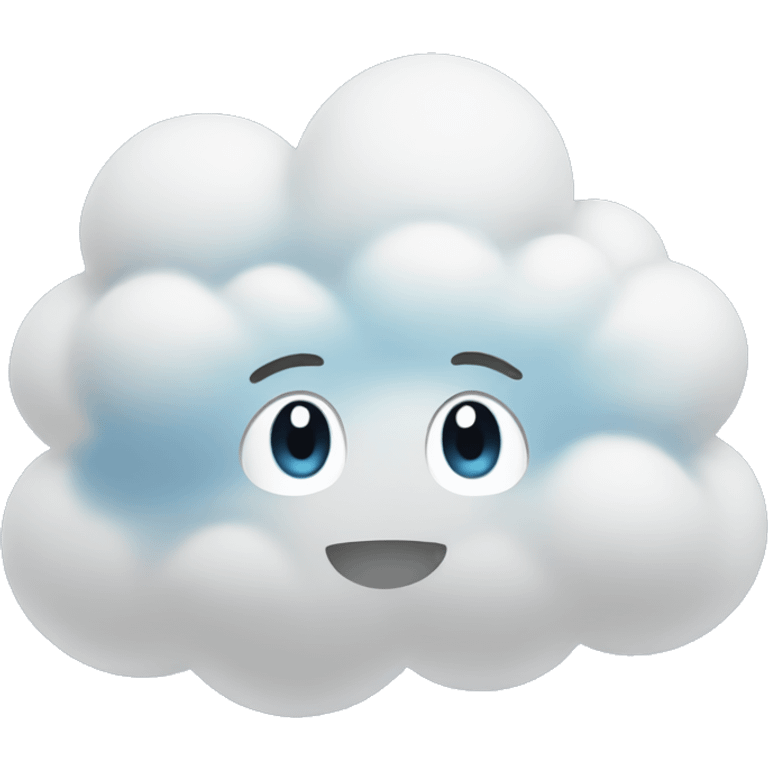 Cute cloud  emoji