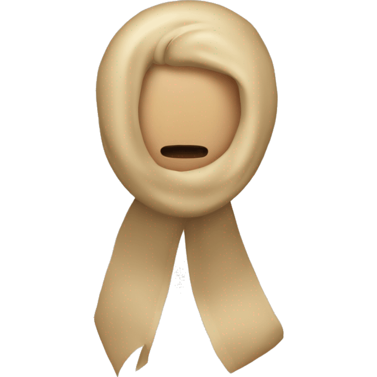 Beige Schleife emoji