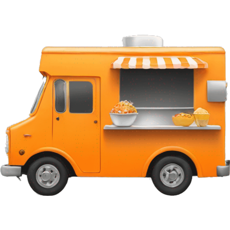 LIGHT Orange Food truck emoji