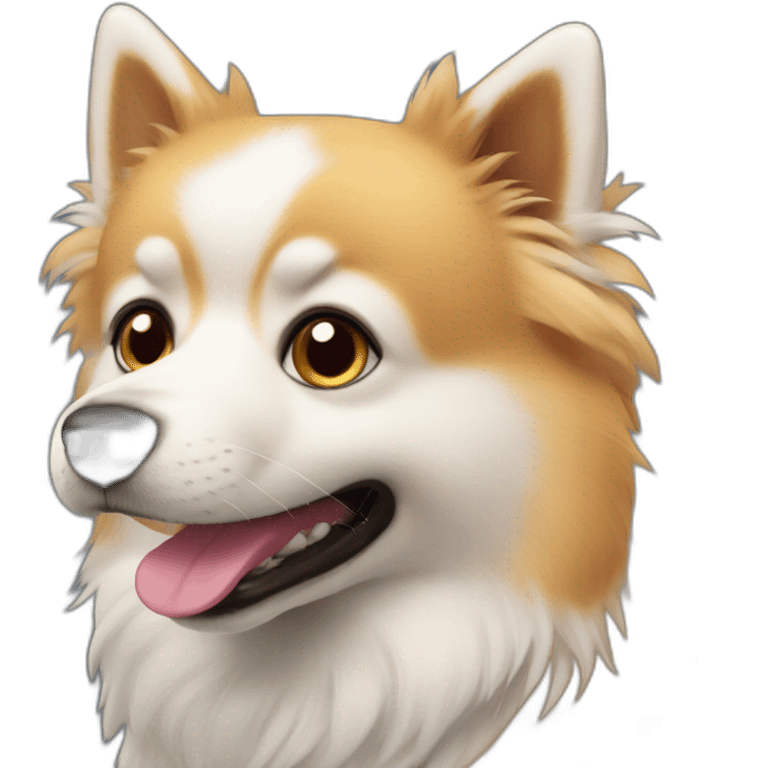 spitz dog emoji