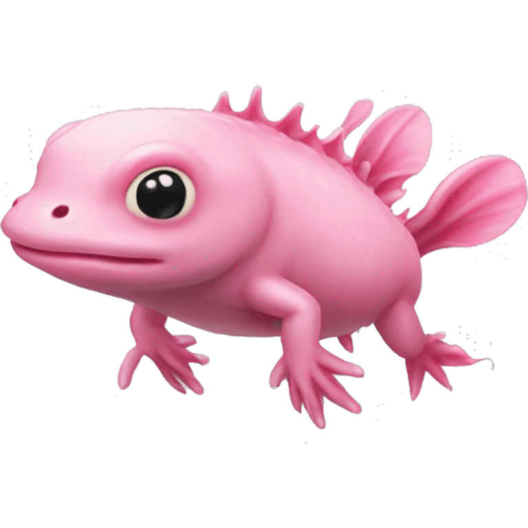 Pink axolotl emoji