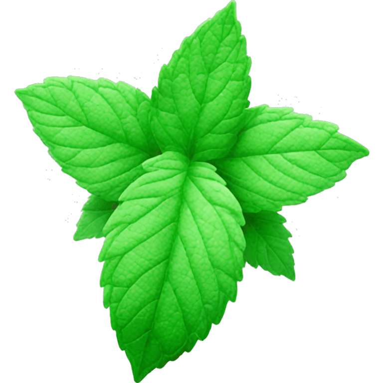 Green mint leaf emoji