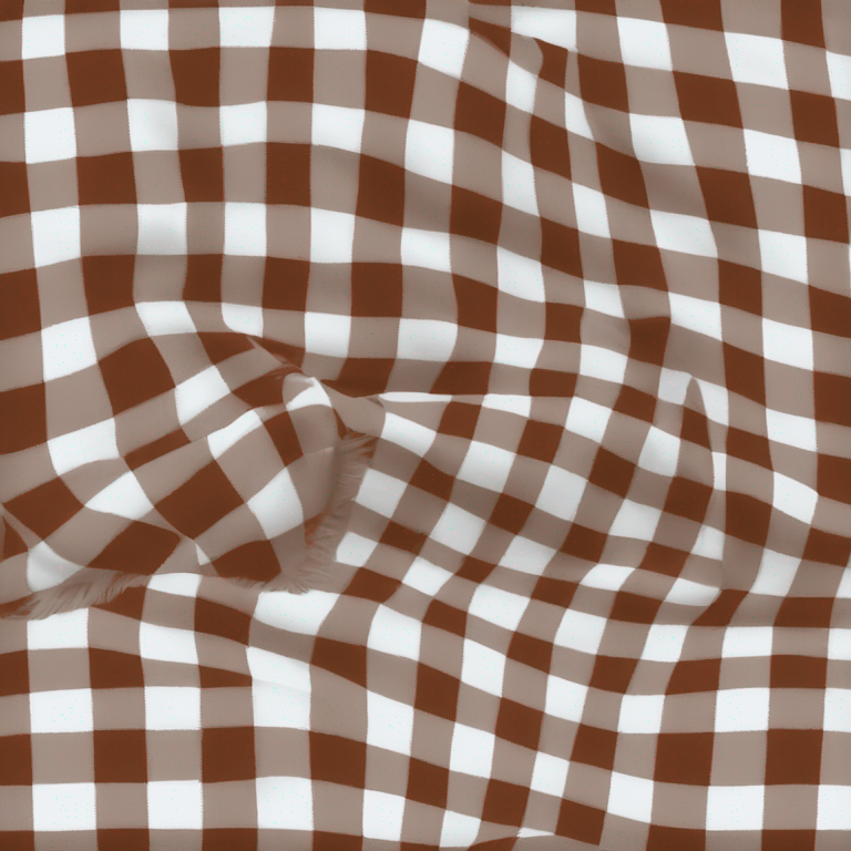 White plaid blanket  emoji