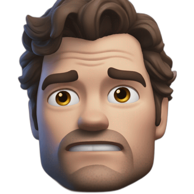 Henry Cavil very sweaty  emoji