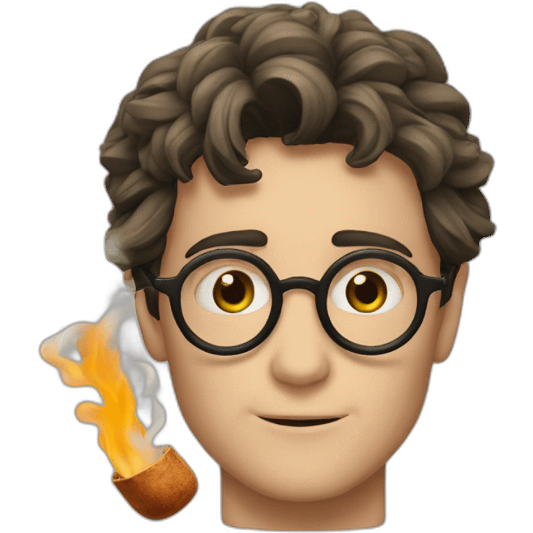 Harry Potter herb smoking emoji