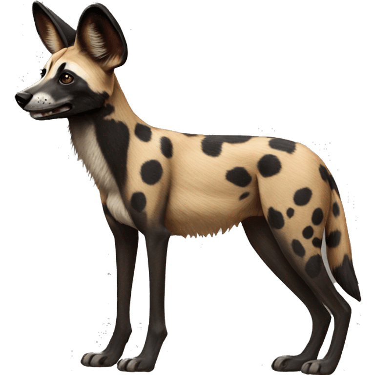 african wild dog emoji