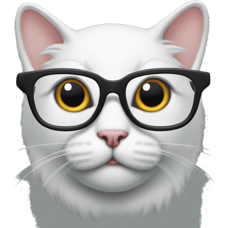 cat emoji wearing glasses sticking it’s tonge out emoji