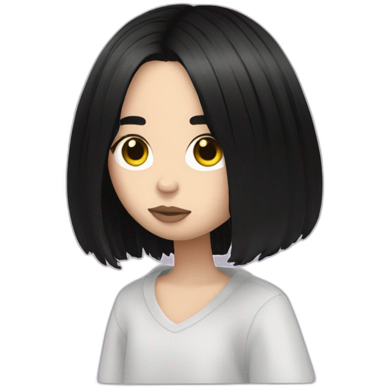 Billie Eilish black hair emoji