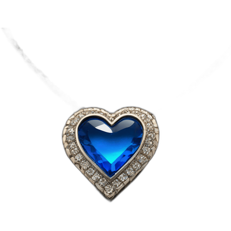 Blue Ocean heart necklace from titanic emoji